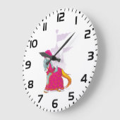 Middeleeuws Ridder Paard in Armour Fantasy Grote Klok (Hoek)