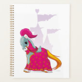 Middeleeuws Ridder Paard in Armour Fantasy Planner (Voorkant)