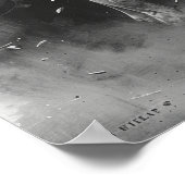 Middeleeuws ridderpaard -  illustratie poster (Hoek)