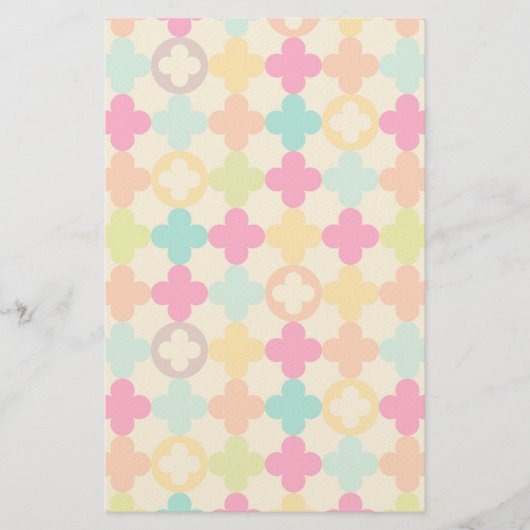 middeleeuws rosettenpatroon briefpapier (Voorkant)