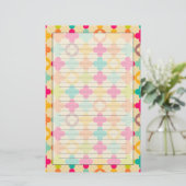  middeleeuws rosettenpatroon briefpapier (Staand voorkant)