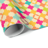  middeleeuws rosettenpatroon cadeaupapier (Rol Hoek)