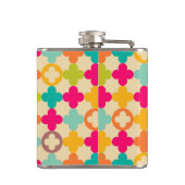  middeleeuws rosettenpatroon heupfles (Achterkant)