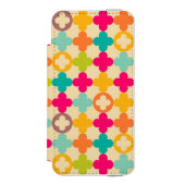  middeleeuws rosettenpatroon incipio iPhone portemonnee hoesje (Voorkant Agenda)