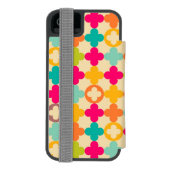  middeleeuws rosettenpatroon incipio iPhone portemonnee hoesje (Agenda Achterkant)