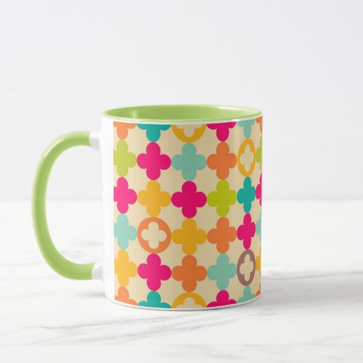  middeleeuws rosettenpatroon mok (Links)