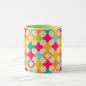 middeleeuws rosettenpatroon mok (Midden)