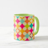  middeleeuws rosettenpatroon mok (Voorkant rechts)