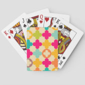  middeleeuws rosettenpatroon speelkaarten (Achterkant)