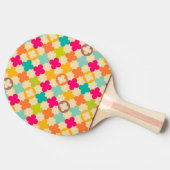 middeleeuws rosettenpatroon tafeltennisbatje (Zijkant)