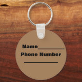 middeleeuws rottweiler Sleutelhanger (Achterkant)