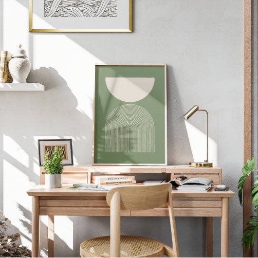 Middeleeuws salie minimaal art II Poster