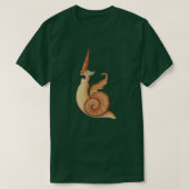 Middeleeuws "Screaming Snail" T-shirt (Design voorkant)