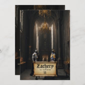 *~* Middeleeuws thema AP88 Kasteel 2 RIDDERS Verja Kaart (Voorkant / Achterkant)