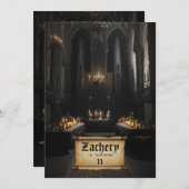 *~* Middeleeuws thema AP88 Kasteel Verjaardag Kaart (Voorkant / Achterkant)