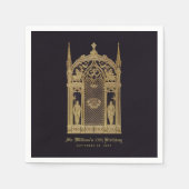 Middeleeuws thema Verjaardag Gothic Knight Black G Servet (Voorkant)