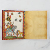 MIDDELEEUWS TOERNOOI, RIDDERS PAARD EN DAMSELS KAART (Binnen)