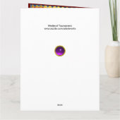 MIDDELEEUWS TOERNOOI, RIDDERS PAARD EN DAMSELS KAART (Achterkant)