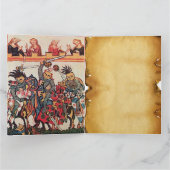 MIDDELEEUWS TOERNOOI, VECHTENDE RIDDERS EN JONKVRO KAART (Binnen)