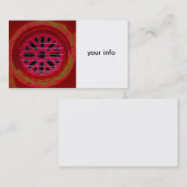 middeleeuws visitekaartje van het ierse raam (Voorkant / Achterkant)