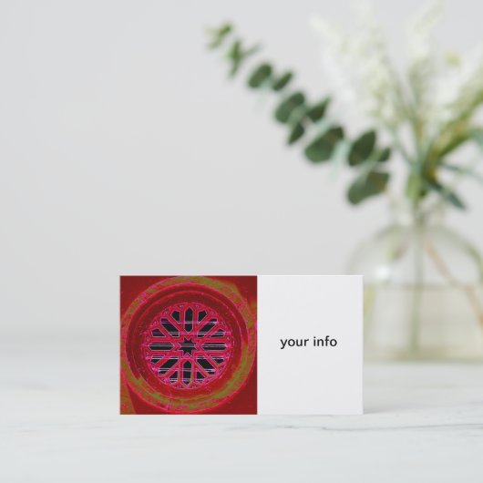 middeleeuws visitekaartje van het ierse raam (Staand voorkant)