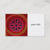 middeleeuws visitekaartje van het ierse raam (Voorkant)