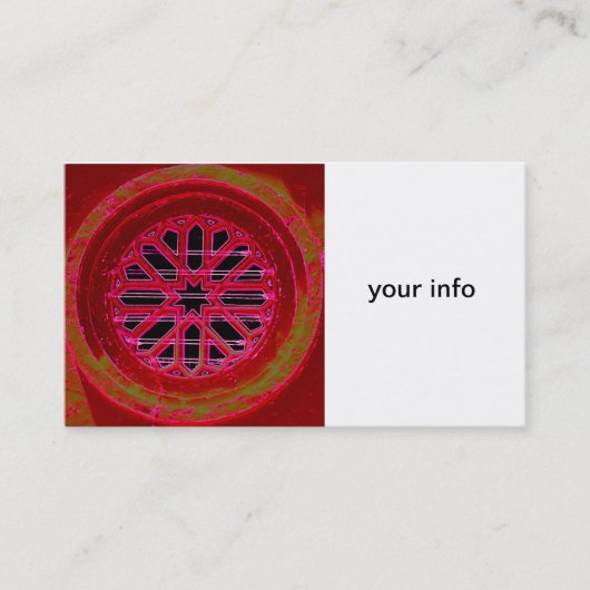 middeleeuws visitekaartje van het ierse raam (Voorkant)