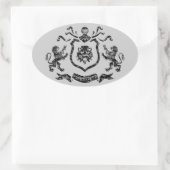 Middeleeuws wapenschild - Sticker (Tas)