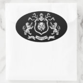 Middeleeuws wapenschild - Sticker (Tas)