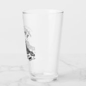 Middeleeuwse abdij Mont Saint Michel. Frankrijk. Glas (Links)