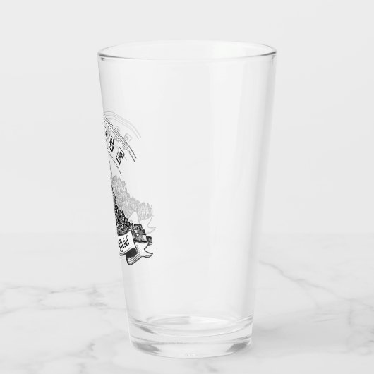 Middeleeuwse abdij Mont Saint Michel. Frankrijk. Glas (Links)