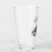 Middeleeuwse abdij Mont Saint Michel. Frankrijk. Glas (Rechts)