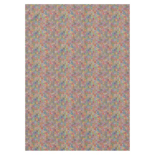 Middeleeuwse Abstracte gebarenteerde tablet Tafelkleed (Voorkant)