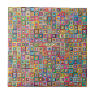 Middeleeuwse Abstracte gebarsten keramische Tegel Tegeltje