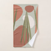 Middeleeuwse  Abstracte Planten & Rocks Bad Handdoek (Handdoek)