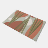 Middeleeuwse Abstracte Planten & Rocks Deurmat (Schuin)