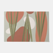 Middeleeuwse  Abstracte Planten & Rocks Deurmat (Voorkant)