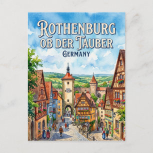 Middeleeuwse Altstadt, Rothenburg ob der Tauber Briefkaart