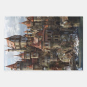 Middeleeuwse architectuur Kastelen Decoupage Inpakpapier Vel (Voorkant 2)
