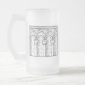 Middeleeuwse Architectuur Matglas Bierpul (Links)