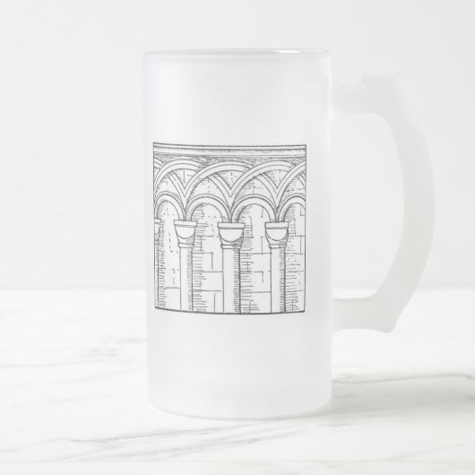 Middeleeuwse Architectuur Matglas Bierpul (Rechts)