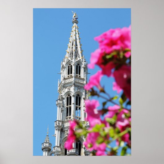 Middeleeuwse architectuur van de Grote Markt in Br Poster (Voorkant)