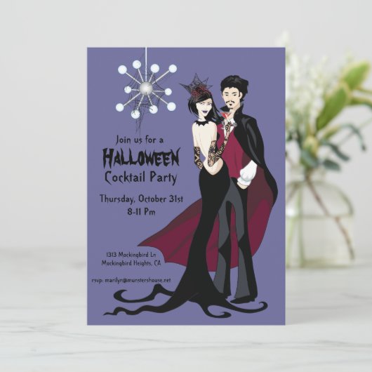 Middeleeuwse atoomroep atoomhalloween kaart (Staand voorkant)