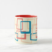 Middeleeuwse atoomtijdperken Rechthoeken blauw, ko Mok (Midden)