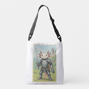 Middeleeuwse Axolotl Ridder Crossbody Tas