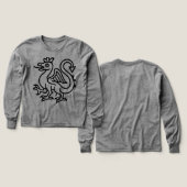Middeleeuwse Basilisk Sigil Fantasy Heraldiek Myth (Voorkant /achterkant)