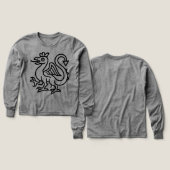 Middeleeuwse Basilisk Sigil Fantasy Heraldiek Myth (Voorkant /achterkant)