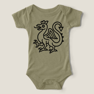 Middeleeuwse Basilisk Sigil Fantasy Heraldiek Myth