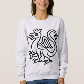 Middeleeuwse Basilisk Sigil Fantasy Heraldiek Myth Trui