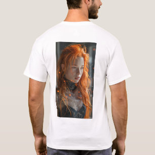 Middeleeuwse Battle Action Pose Warrior Midjourney T-shirt